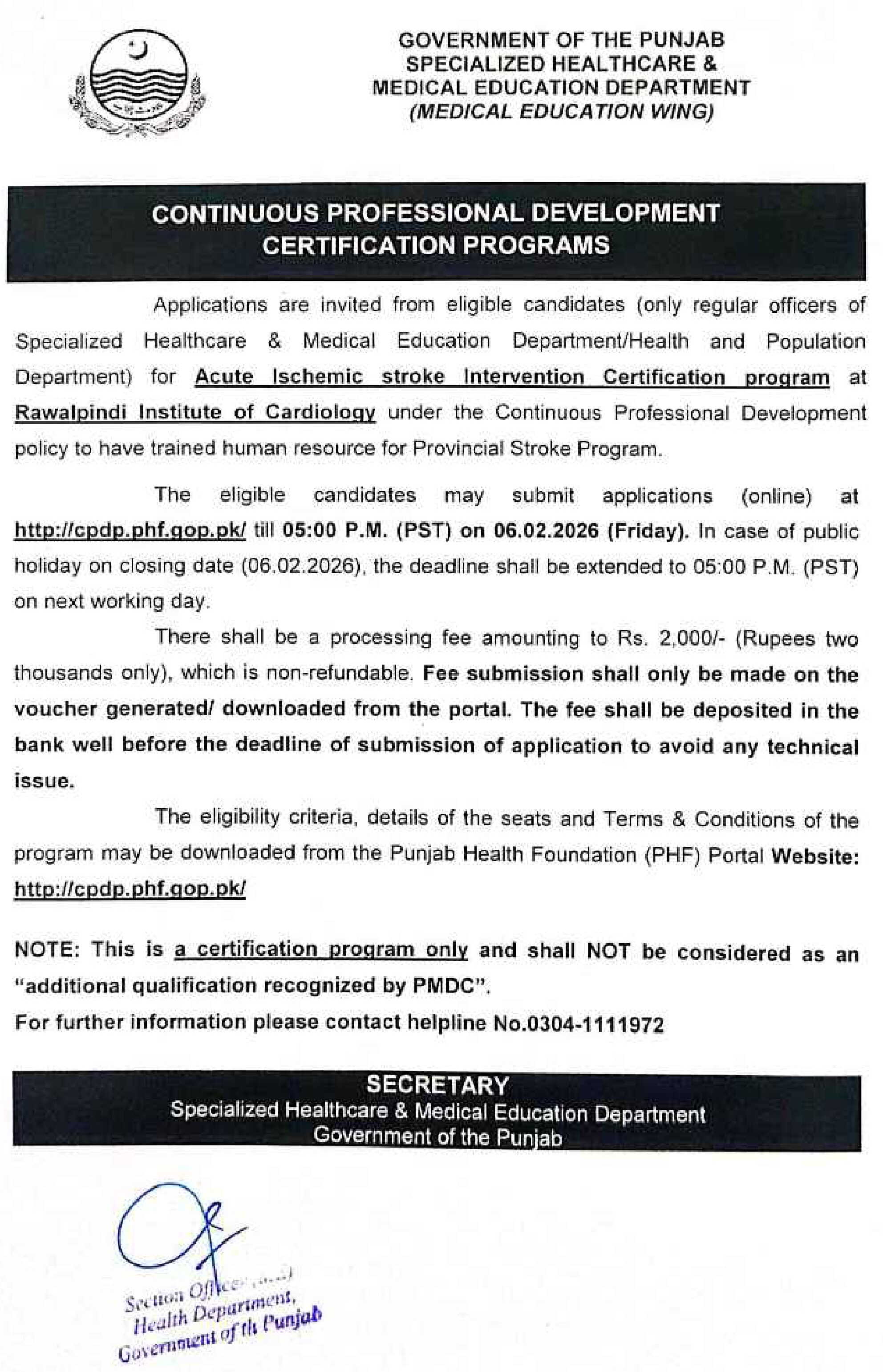 Continuous Professional Development Certification Programs